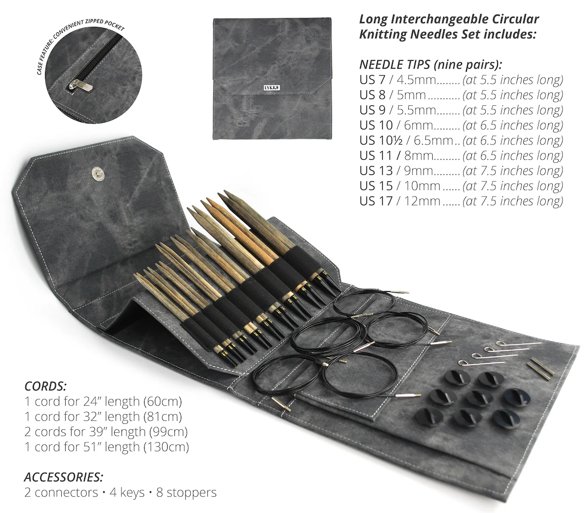Driftwood Long Interchangeable Set
