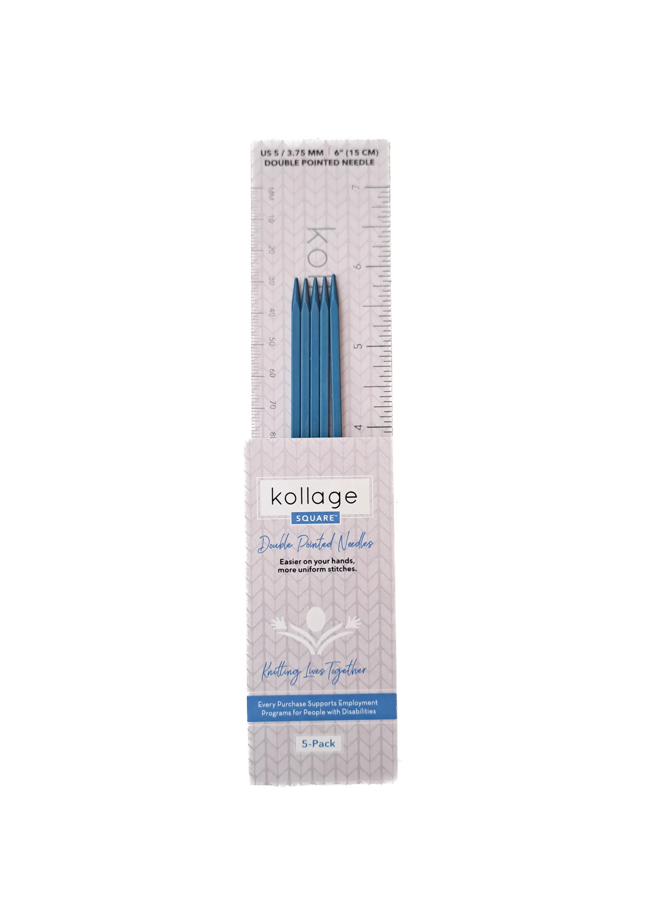 Kollage Square 6" Double Pointed Needle