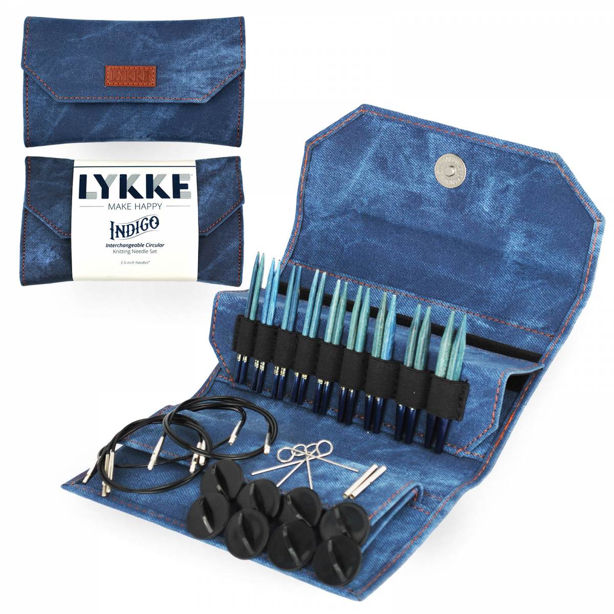 Indigo Interchangeable Set- 9cm/3.5" Tips - Image 2
