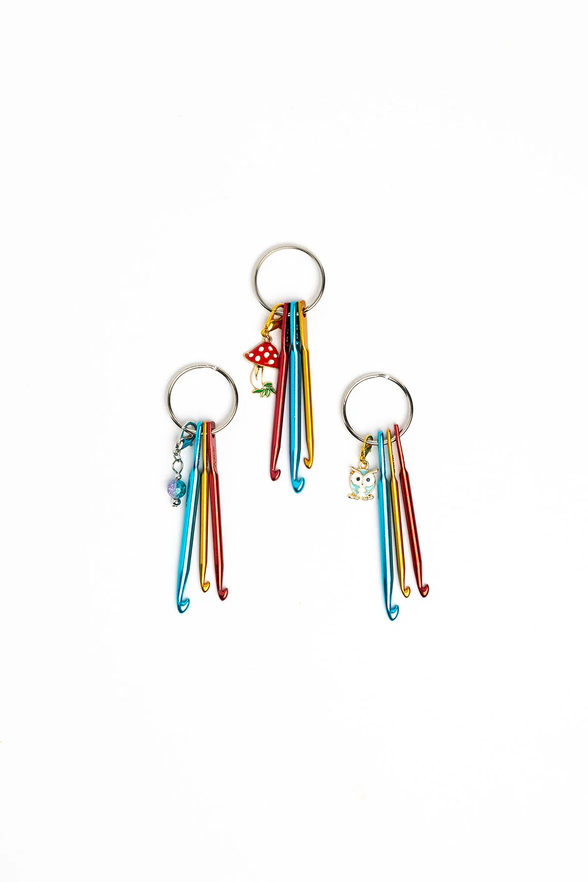 Mini Crochet Hooks Keychain