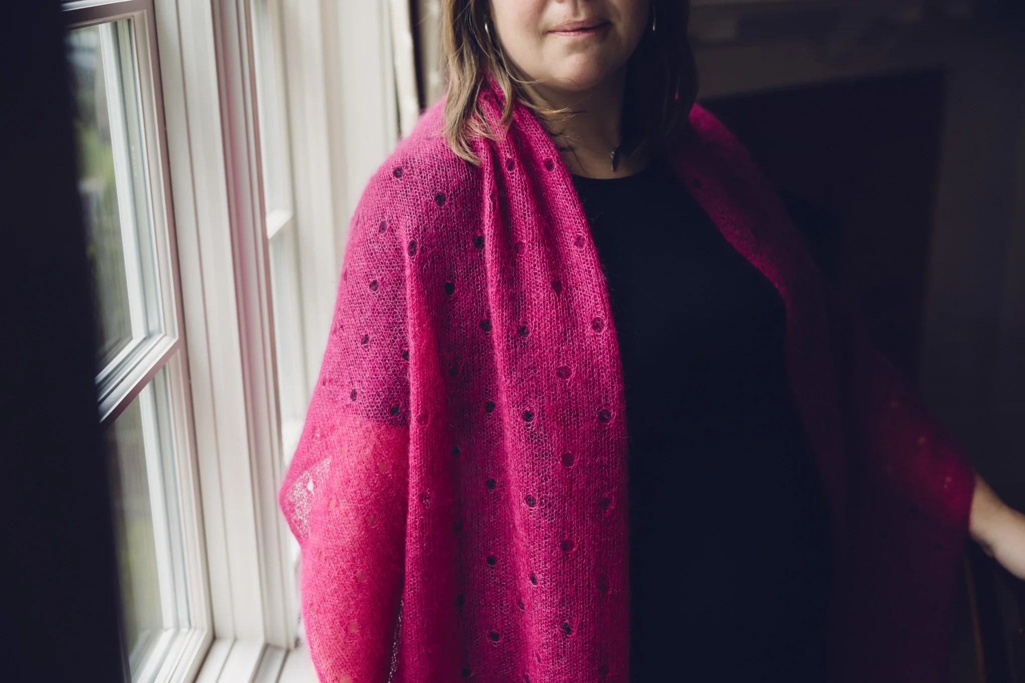 Polka Dot Scarf Kit in Tilia