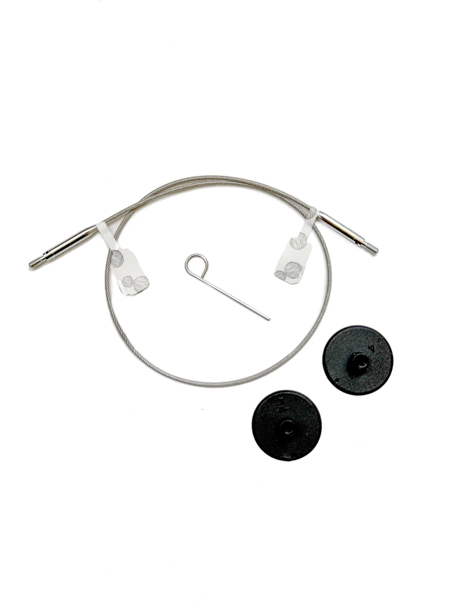 Stelo Cord (360° Swivel) - Transparent Silver Swivel Cables - Image 2